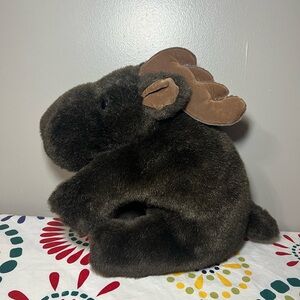 VTG Fancy Zoo A & A Company Plush Moose Hand Puppet